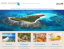 Tablet Screenshot of birdislandseychelles.com